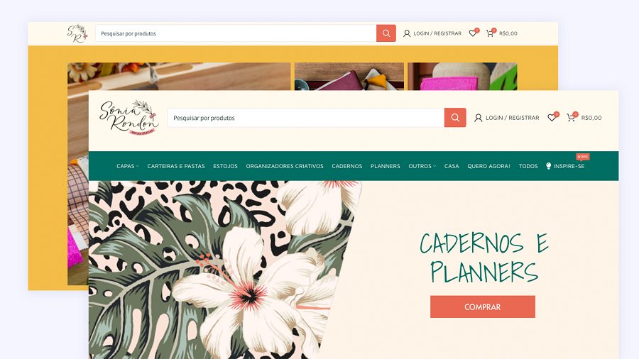Site da papelaria da Sônia Rondon