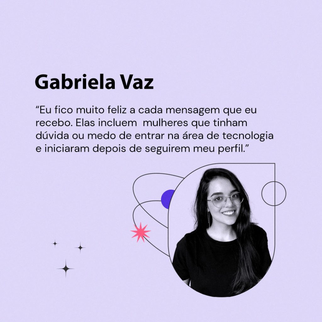 Ela na Web: quatro brasileiras de Sucesso - Gabriela Vaz (conhecida como Gab Codes)