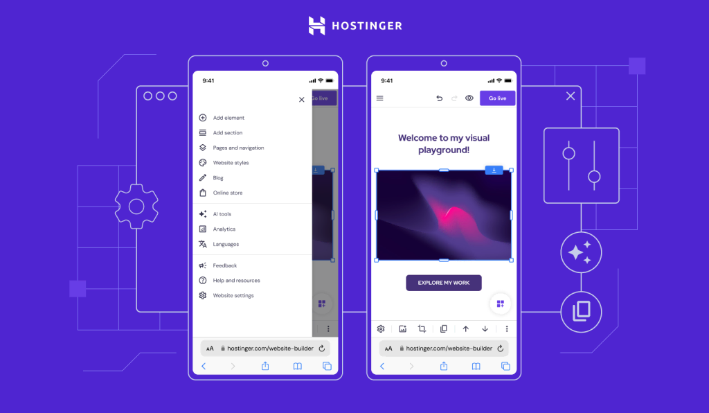 Crie e Edite Sites no Seu Smartphone com o Criador de Sites da Hostinger
