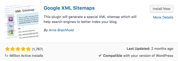 google xml sitemaps plugin
