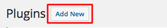 wordpress add new plugin button