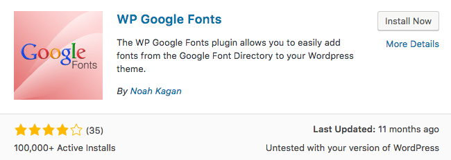 wp google fonts plugin