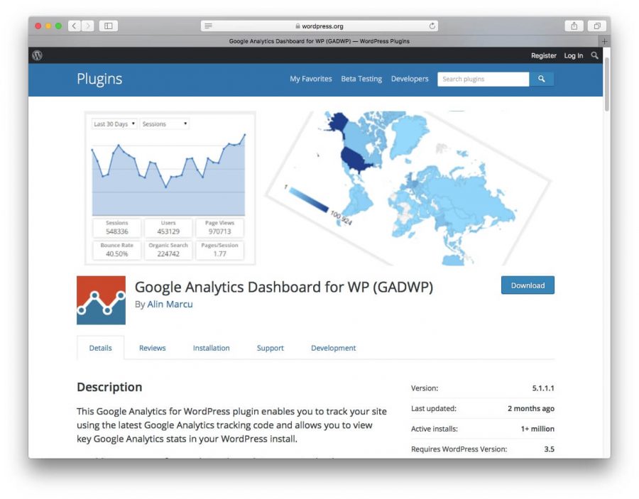 google analytics dashboard para wordpress plugin