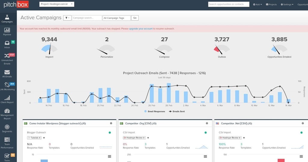 Use o Pitchbox para automatizar seus contatos de backlinks