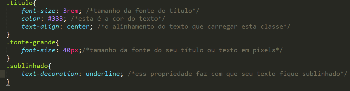 Criando diversas classes no html