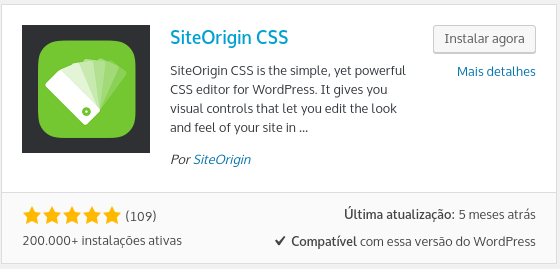 exemplo de plugin para adicionar css personalizado