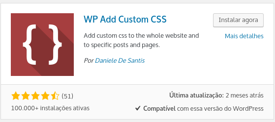 exemplo de plugin para adicionar css personalizado