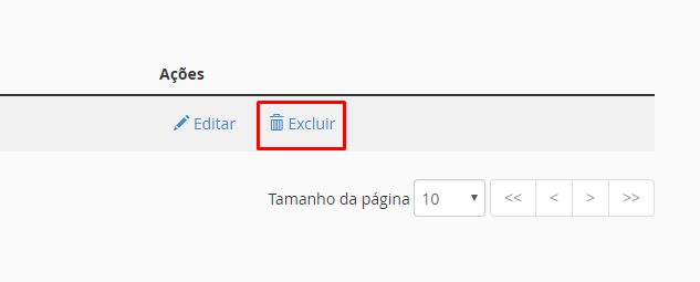 opção de excluir para criar resposta automática de recebimento de email no cpanel