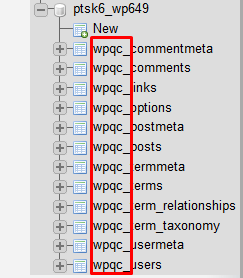 prefixo de tabela sql no mysql para mudar url wordpress
