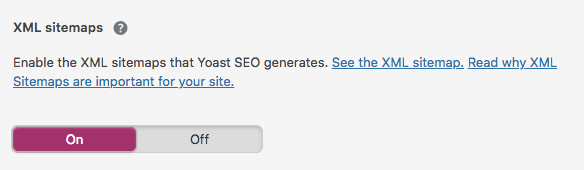 ativando o XML sitemap