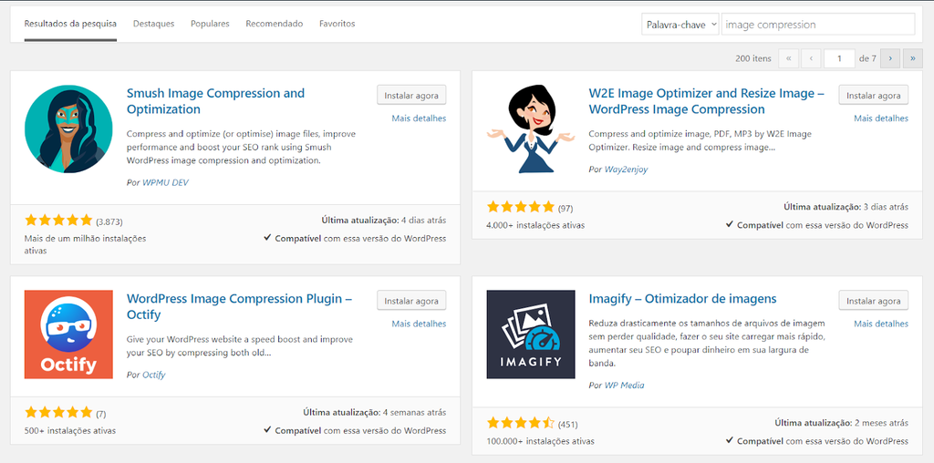 plugins do WordPress para otimização e compressão de imagens