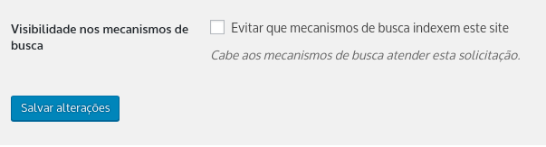 permitindo a visibilidade do mecanismo de pesquisa para melhorar o SEO WordPress