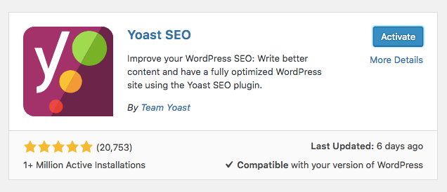 instalando o plugin Yoast SEO para melhor o SEO WordPress