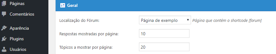 configurar wordpress forum plugin