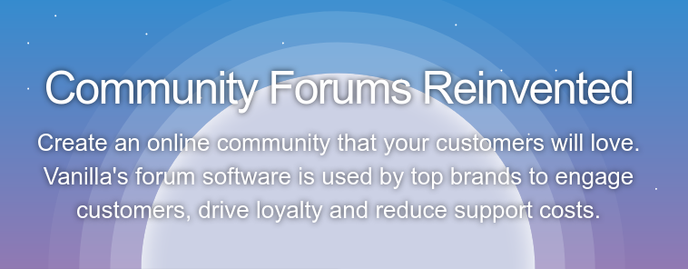 plataforma Vanilla para fazer comunidade online