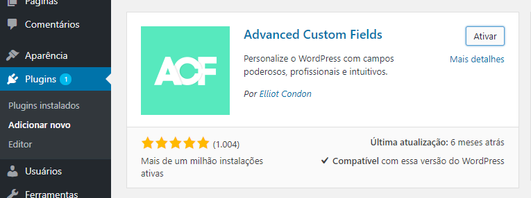plugin advanced custom fields