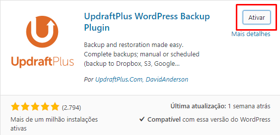 wordpress backup to dropbox plugin
