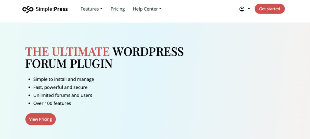 site oficial do simplepress, plugin de fórum para wordpress