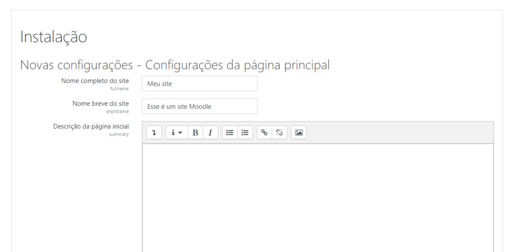 configurar moodle