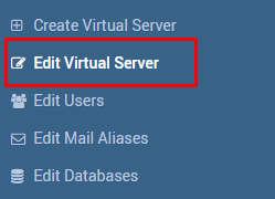 editar servidor virtual privado - vps