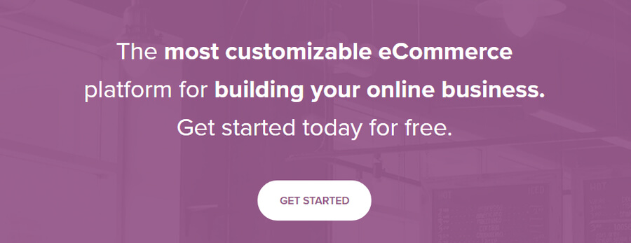 página inicial da plataforma WooCommerce