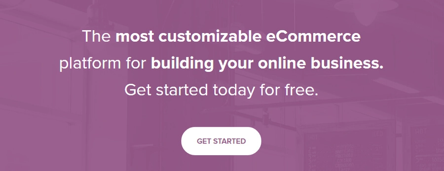 página inicial da plataforma WooCommerce