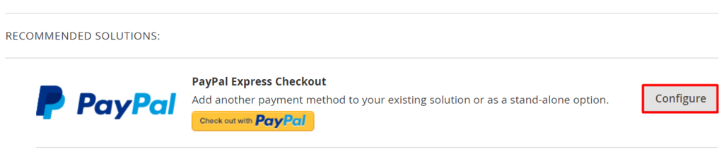 configuração de pagamento pelo PayPal no Magento