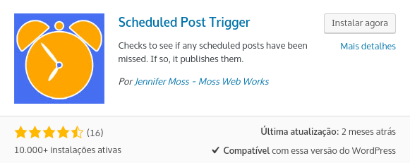 Plugin WordPress Scheduled Post Trigger