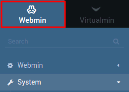 acessar servidor webmin