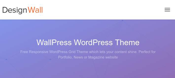 tema Wallpress para portfólios no WordPress