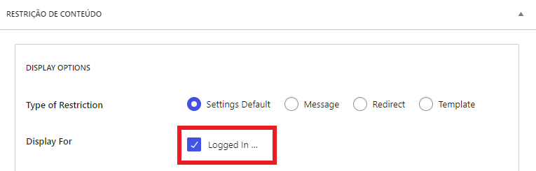 configurar página apenas para membros logados no wordpress com paid members subscription