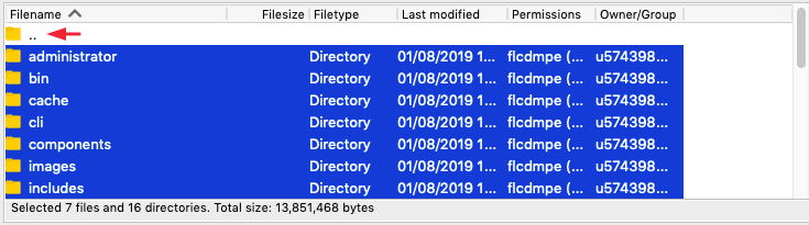 mover arquivos via ftp