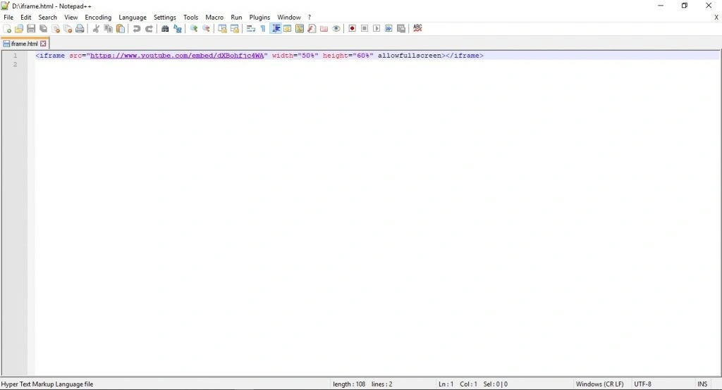 Editor HTML Notepad