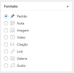 Tipo de taxonomia Formato