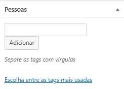 Exemplo de Taxonomia Personalizada