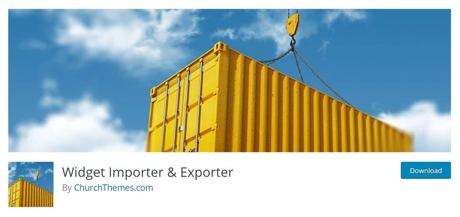 Plugin Widget Importer and Exporter
