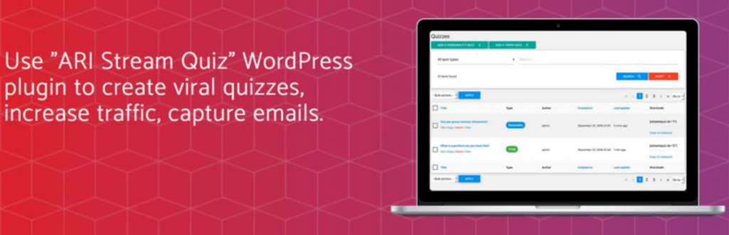 plugin ari stream quiz para wordpress