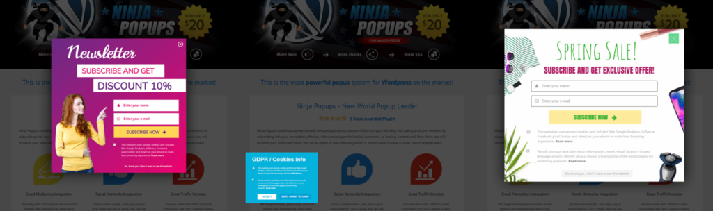 plugin ninja popups