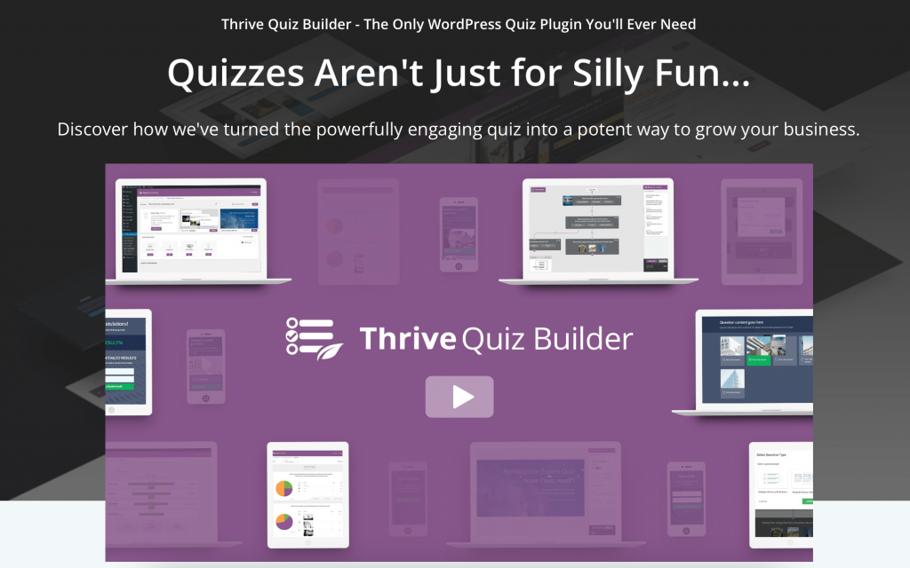 plugin thrive quiz builder para wordpress