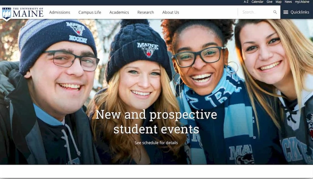 Site Oficial da Universidade do Maine