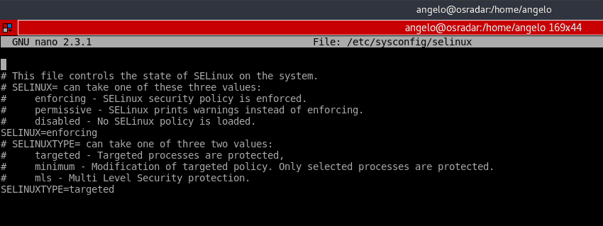 Desbilitar SELinux CentOS 7