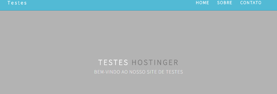 exemplo de site no dreamweaver