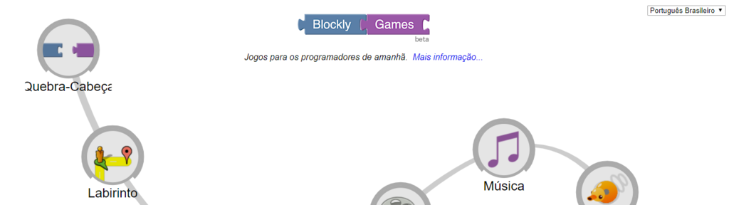 Blocky para ensinar crianças a programar