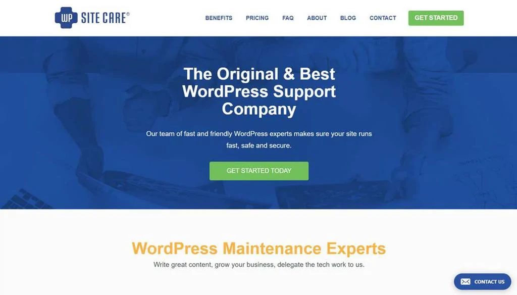 Serviço de ajuda para WordPress WP Site Care