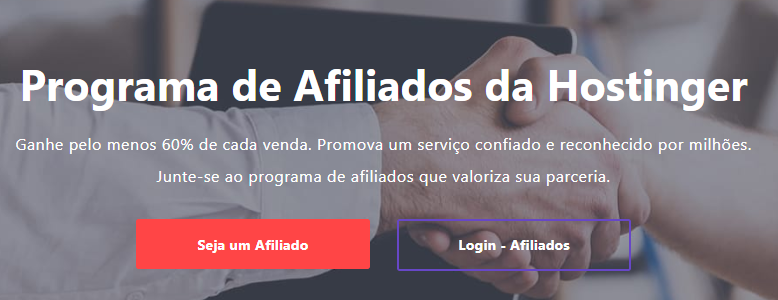 programa de afiliados da Hostinger para ganhar dinheiro online