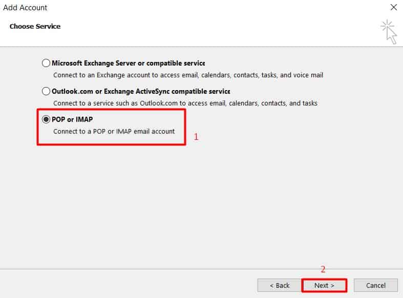 configure outlook for office 365 exchange