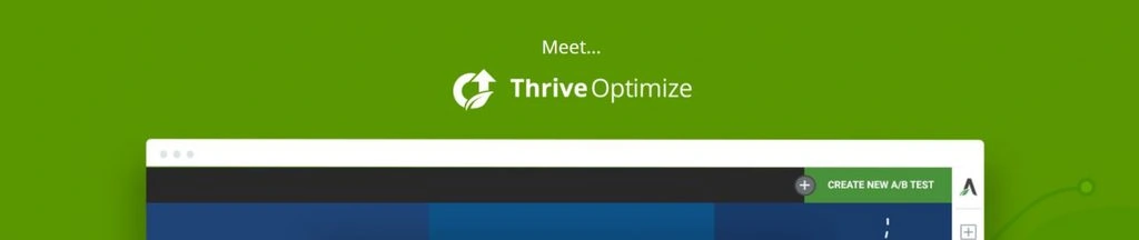 Parte da página inicial do serviço Thrive Optimize