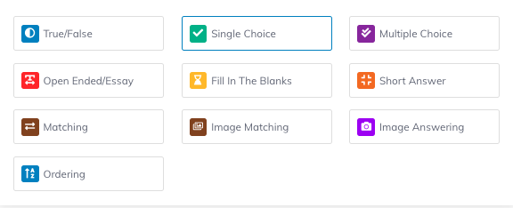 10 tipos de questionários possíveis no Tutor LMS