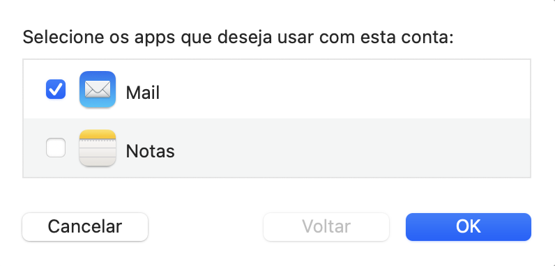 adicionar email e notas da conta da hostinger no Mac mail