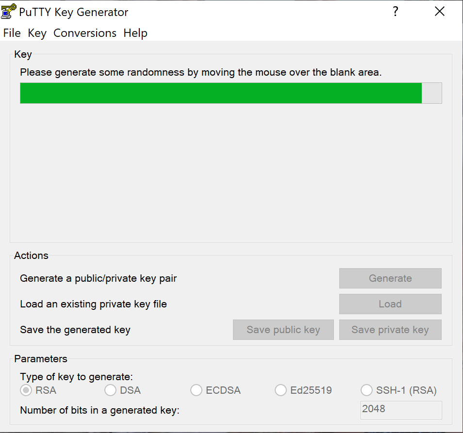 putty gen hora de mexer o mouse